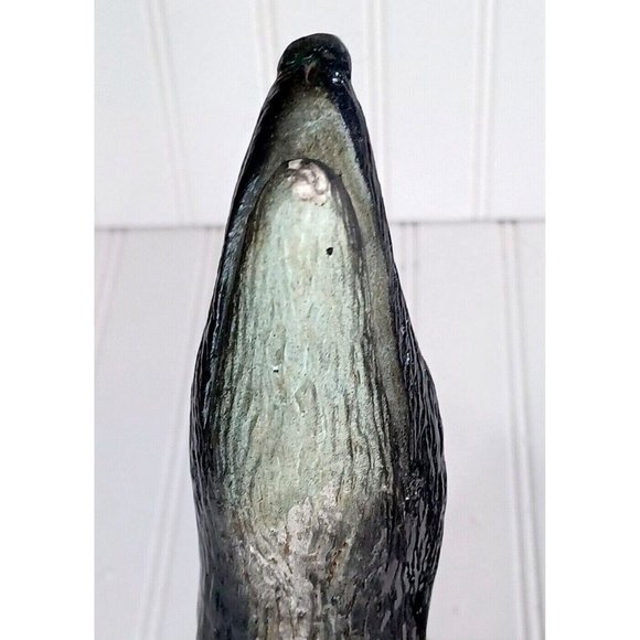 2 Vtg 14" 1950s Howling Coyote Pottery Indoor Outdoor Sculpture Statues Bookends - Picture 6 of 9